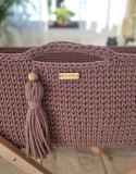 Kosz Mojżesza BOHO Handmade - mauve