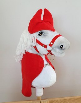 Zestaw dla Hobby Horse A3: derka + nauszniki - czerwony