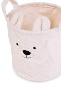 Childhome Pluszowy pojemnik na zabawki 40 x 40 x 40 cm Teddy bear Off white