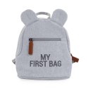 Childhome Plecak dziecięcy My First bag Kanwas Szary