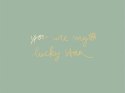 Plakat dziecięcy 30x42 Olive lucky clover FUNKYBOX