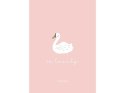 Plakat dziecięcy 30x42 Pink swan FUNKYBOX