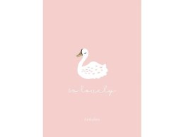 Plakat dziecięcy 30x42 Pink swan FUNKYBOX